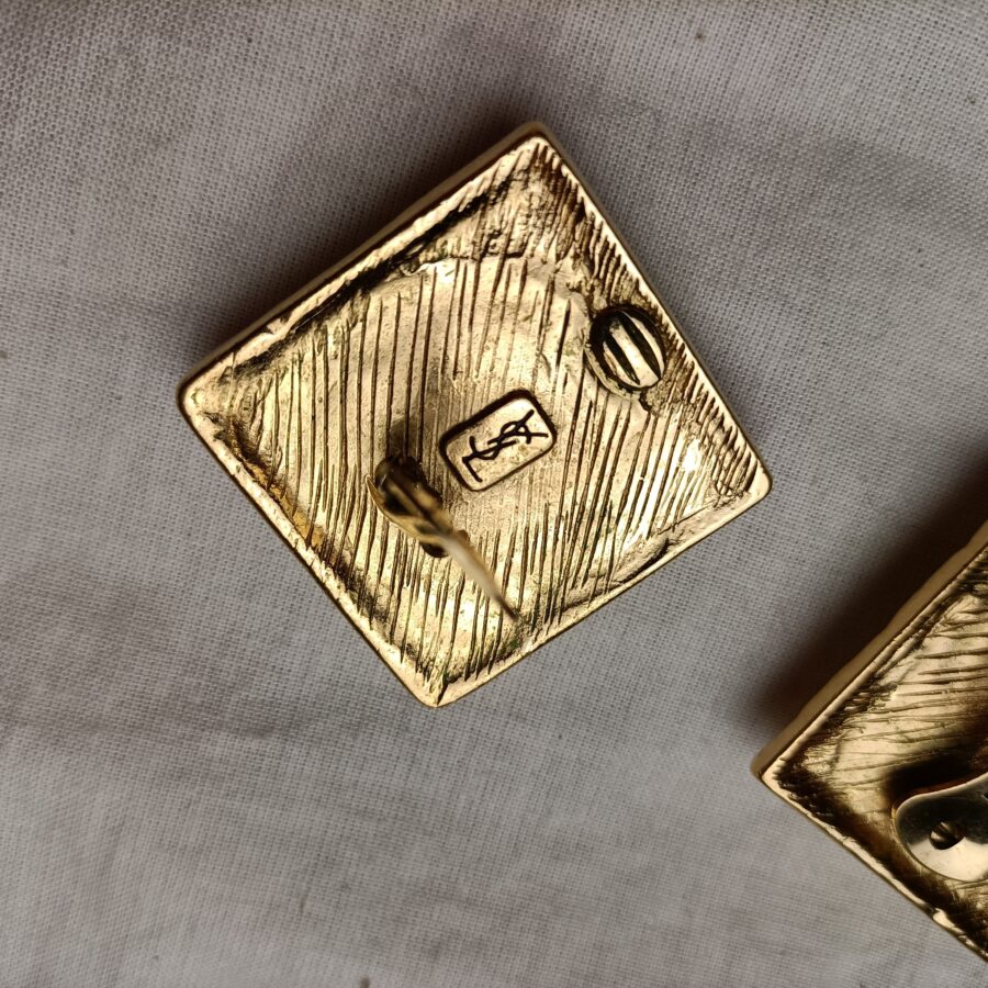Orecchini YSL quadrati - immagine 5