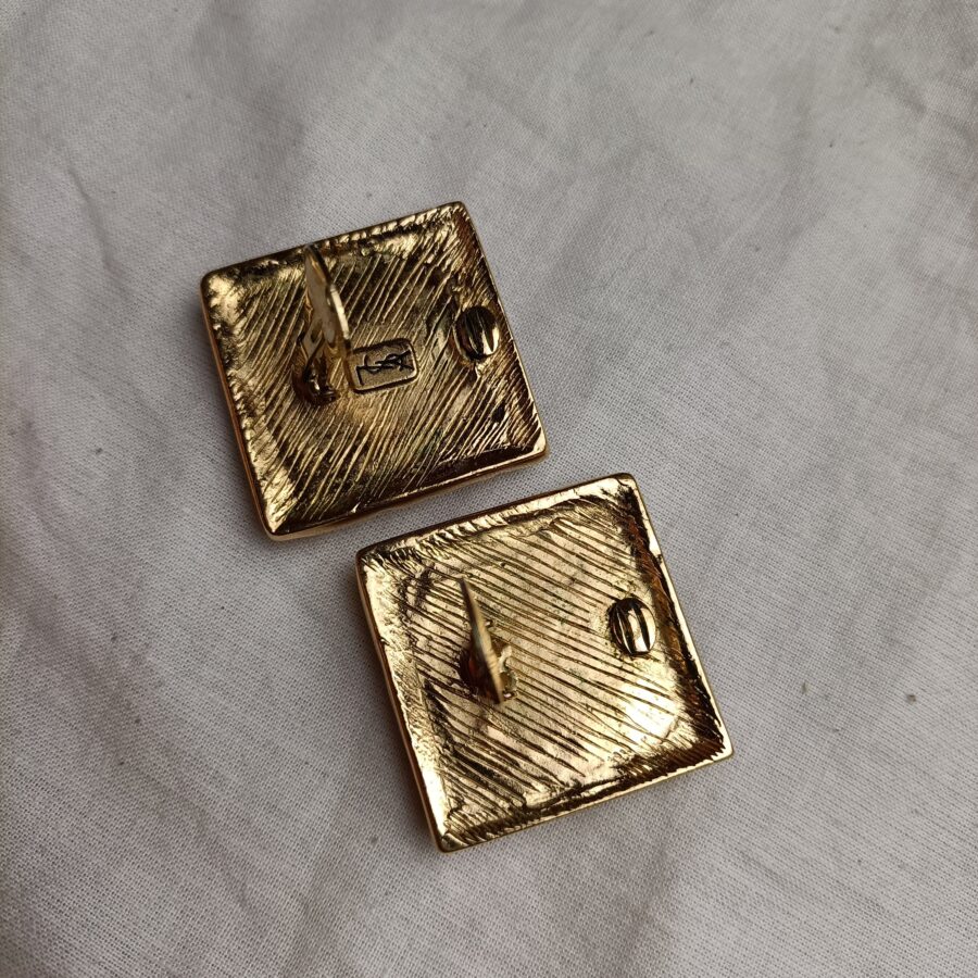 Orecchini YSL quadrati - immagine 2