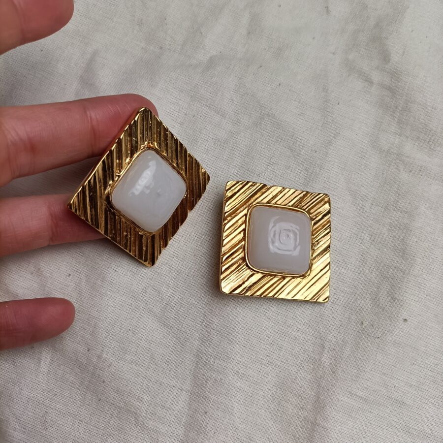 Orecchini YSL quadrati - immagine 3