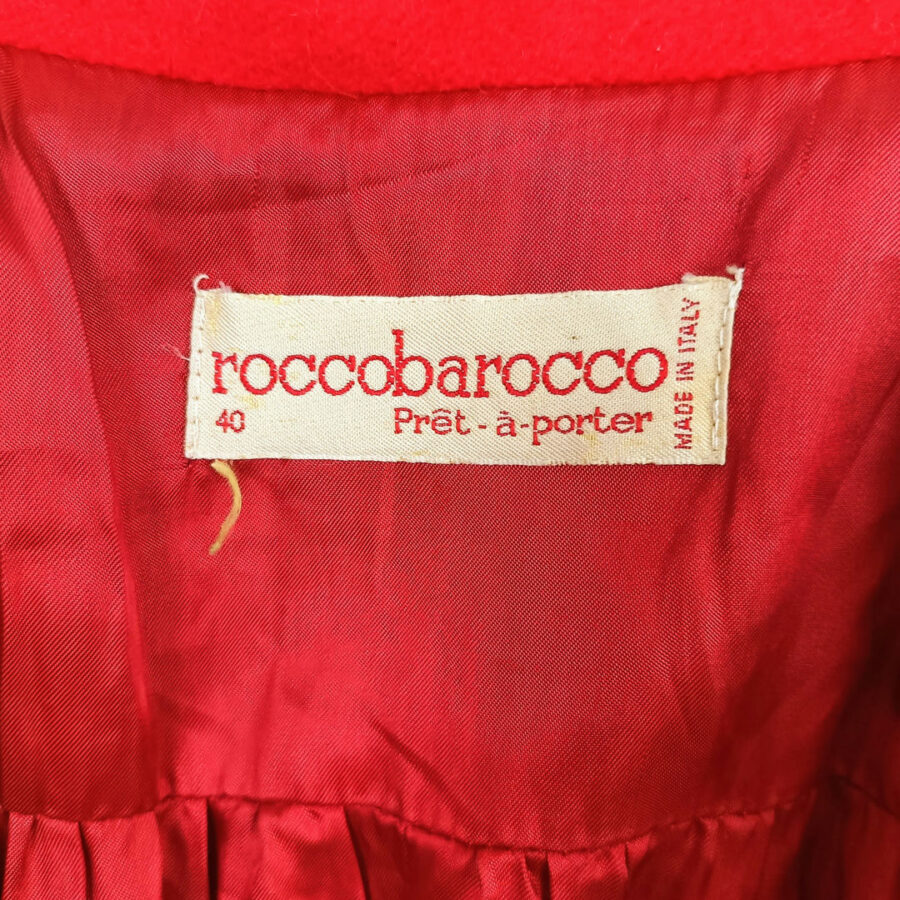 cappotto rosso lungo Rocco Barocco