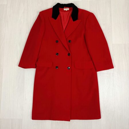 Cappotto doppiopetto rosso vintage