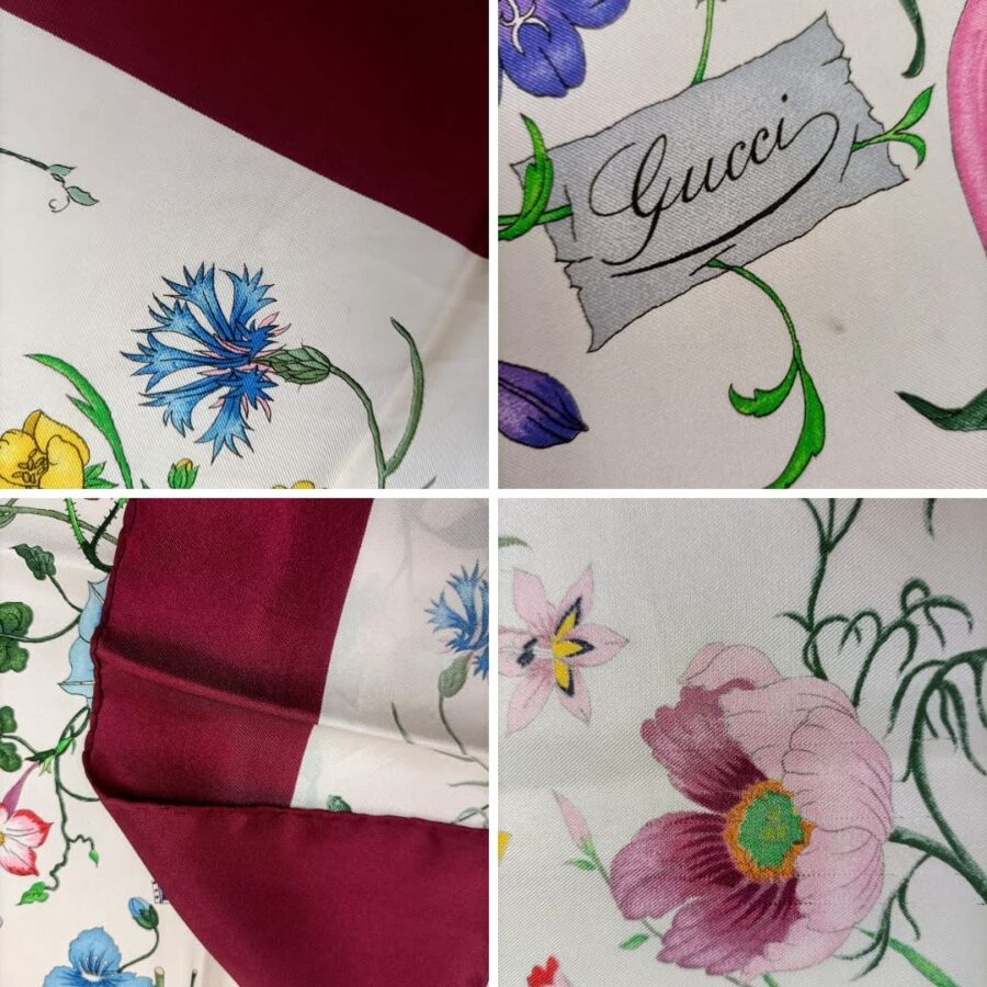 Gucci vintage silk scarf