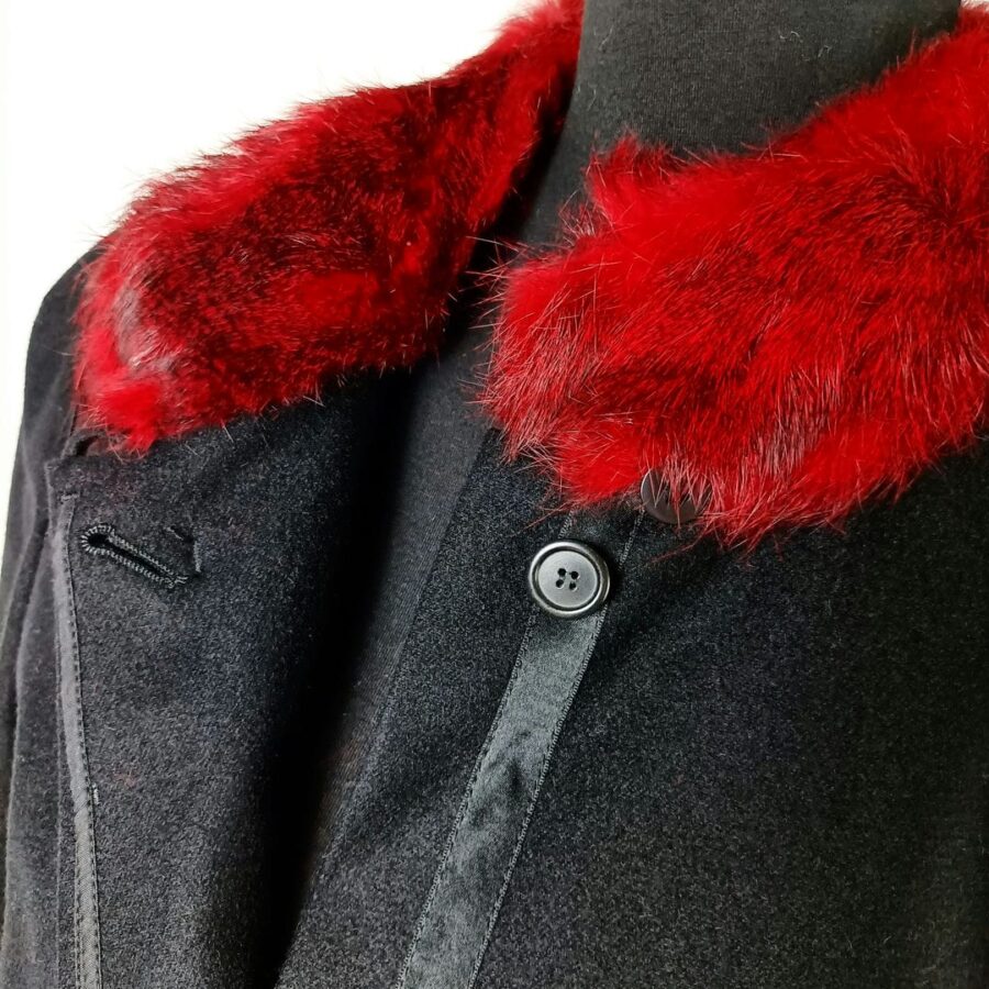 giacca faux fur vintage