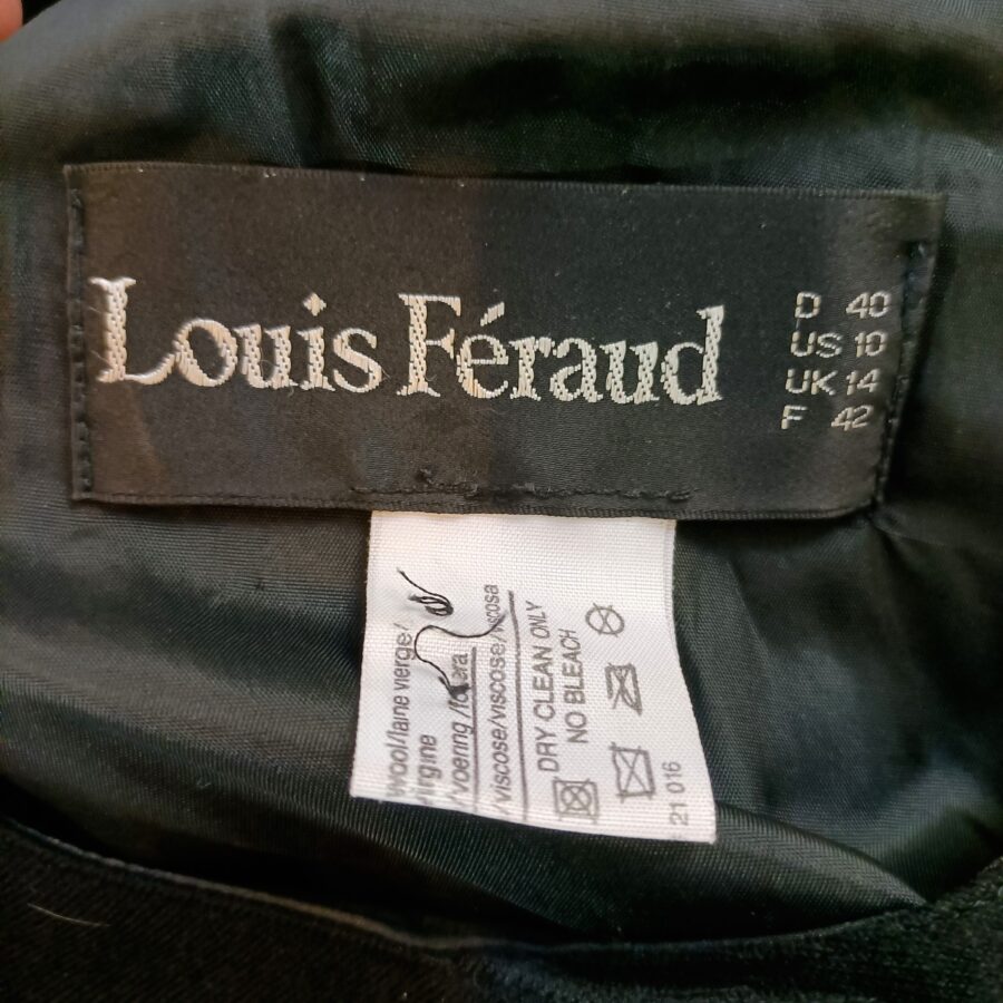 Abito midi nero Louis Feraud - immagine 3