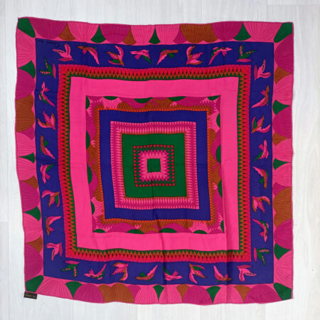 foulard fucsia seta