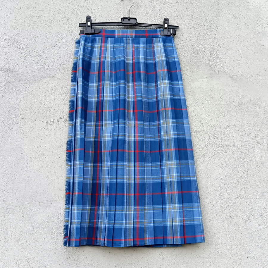 Kilt gonna scozzese tartan vintage 1980s - immagine 2