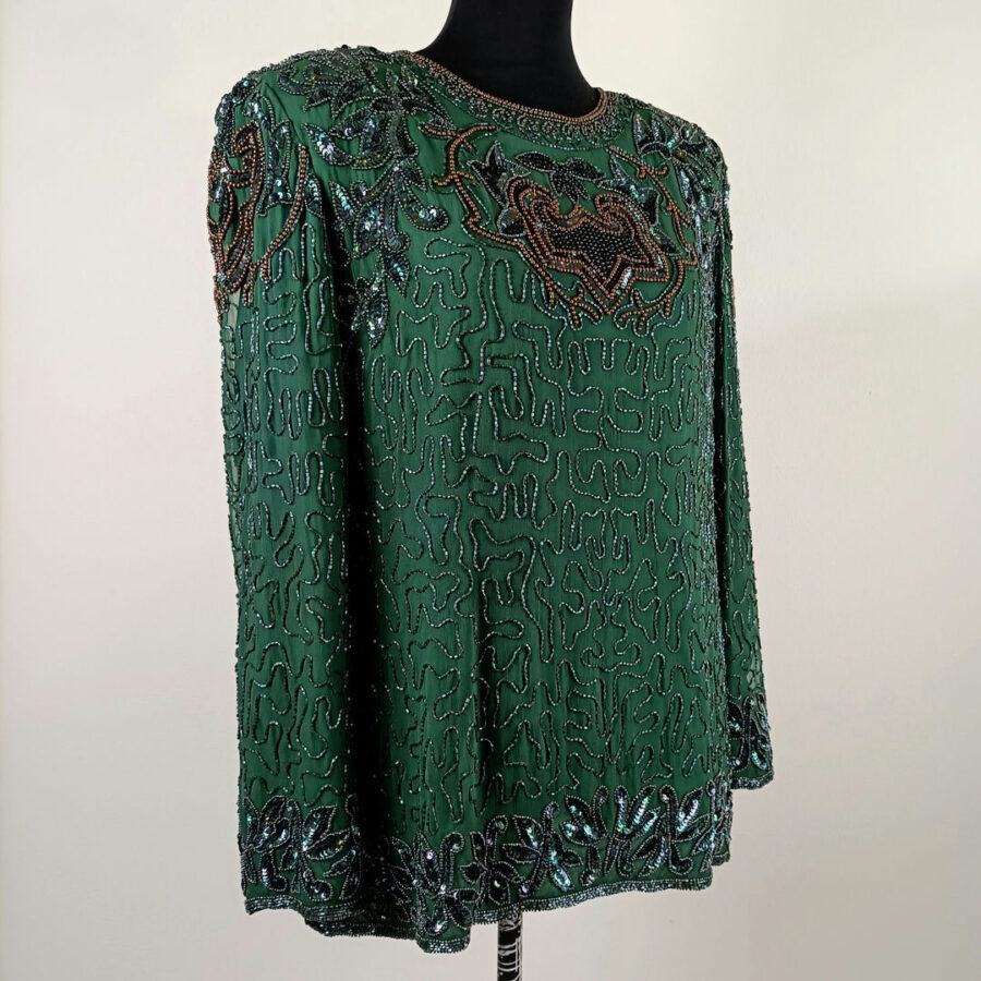 vintage beads blouse