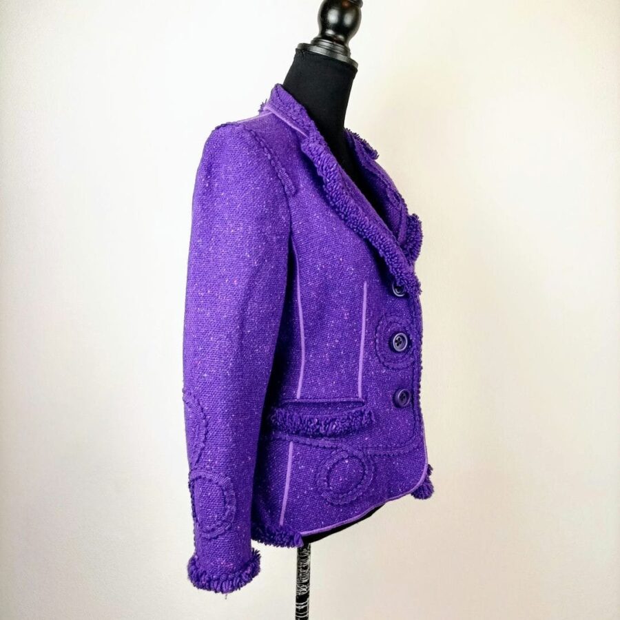 Outfit viola giacca Moschino Cheap and Chic - immagine 4