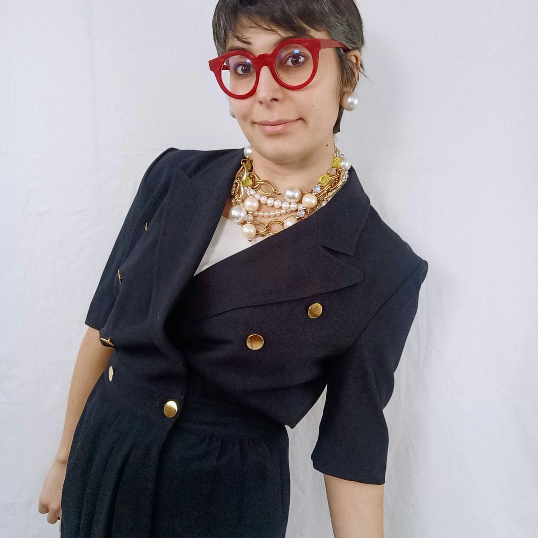 vestito elegante vintage Escada