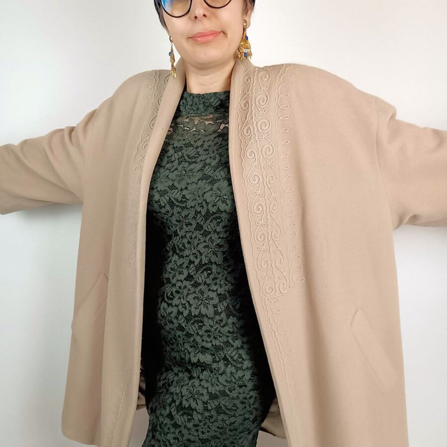 Cappotto senza bottoni Byblos 90s - immagine 6