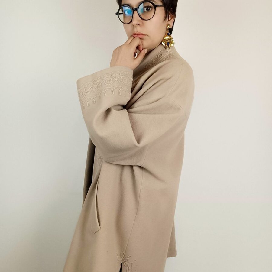 Cappotto senza bottoni Byblos 90s - immagine 5
