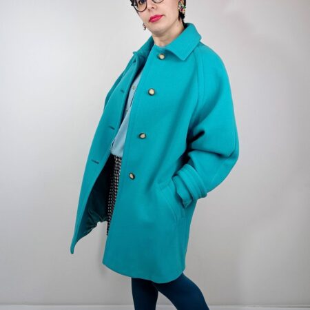 cappotto verde acqua