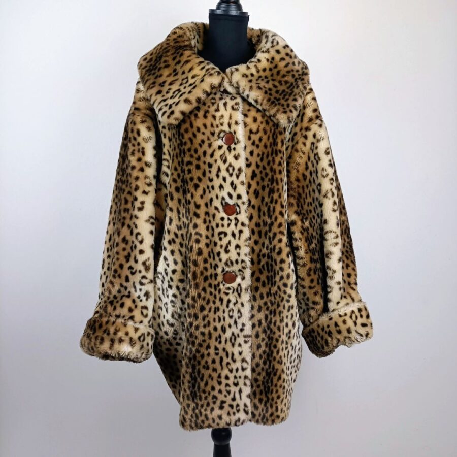 pelliccia ecologica leopardata
