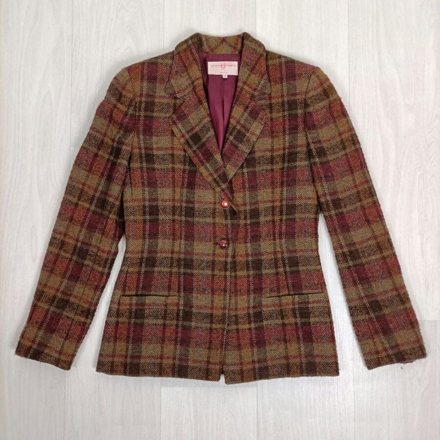 Emanuel Ungaro giacca tartan vintage