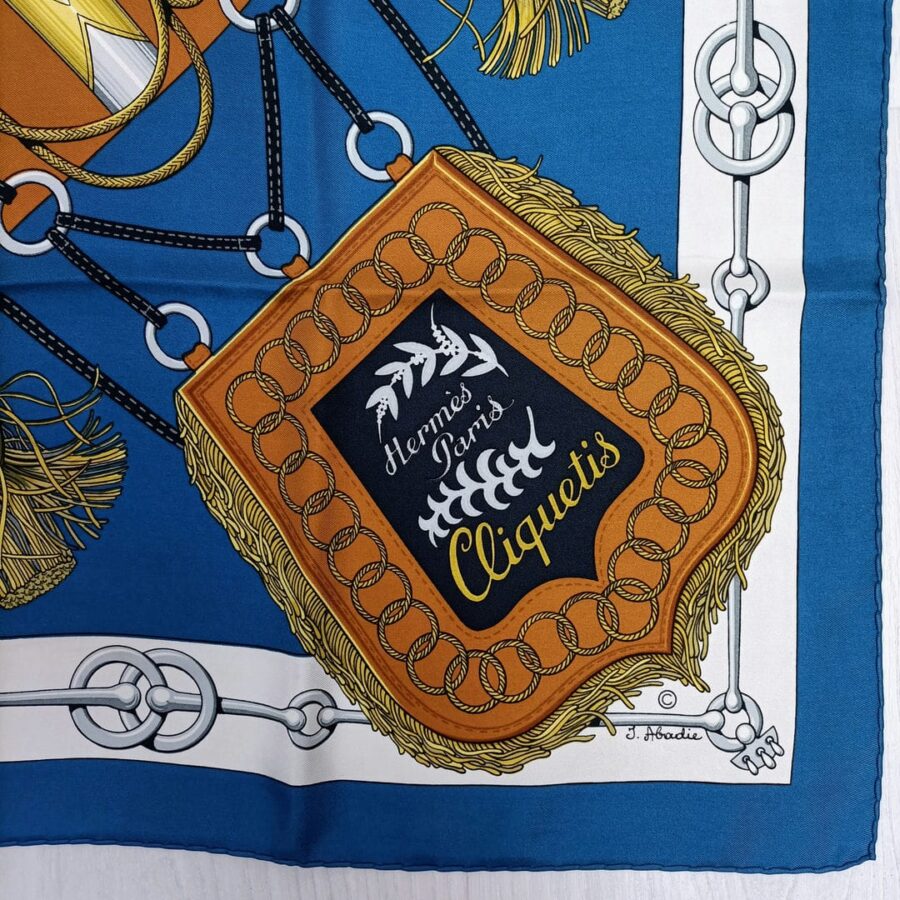 hermes vintage silk scarf