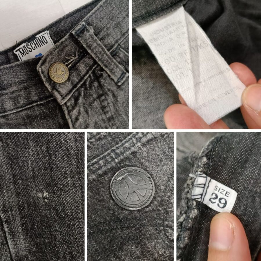 Moschino vintage black jeans