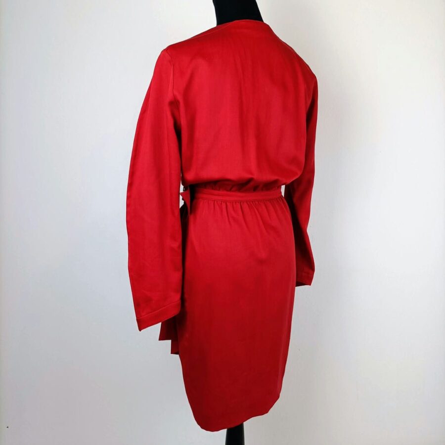 abito rosso Mugler vintage anni Ottanta