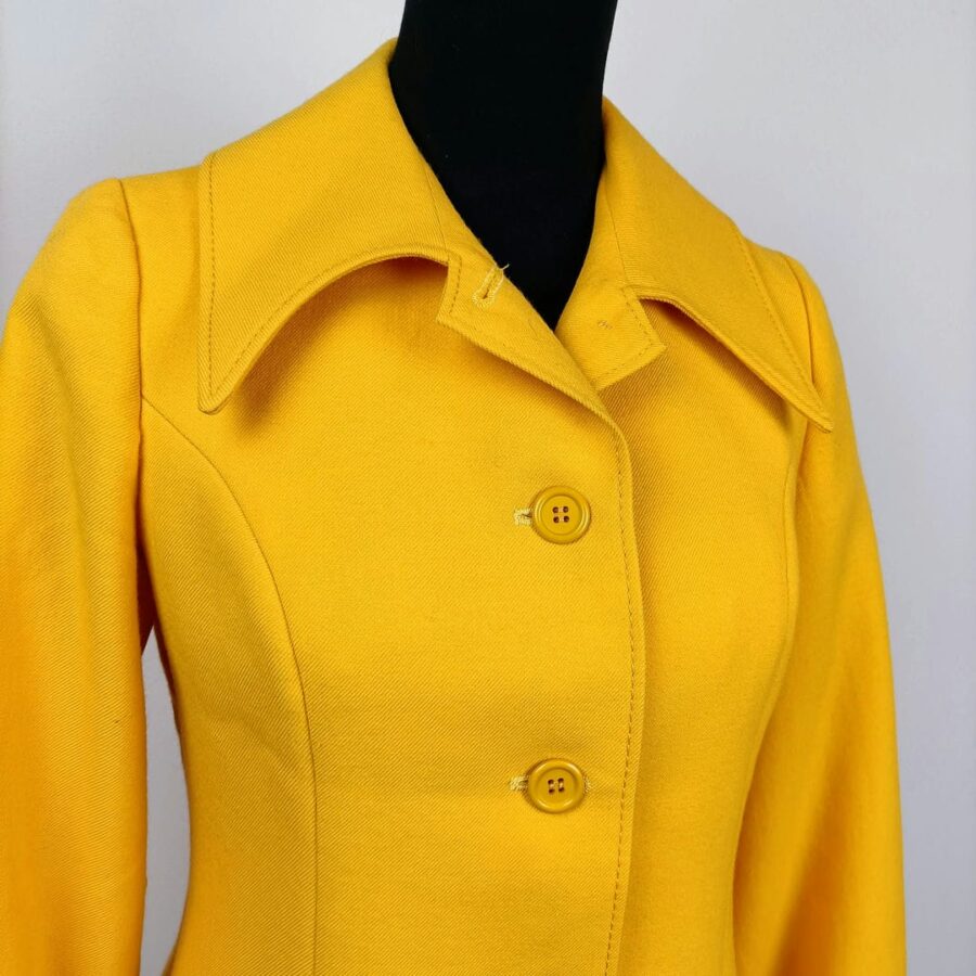 vintage yellow coat