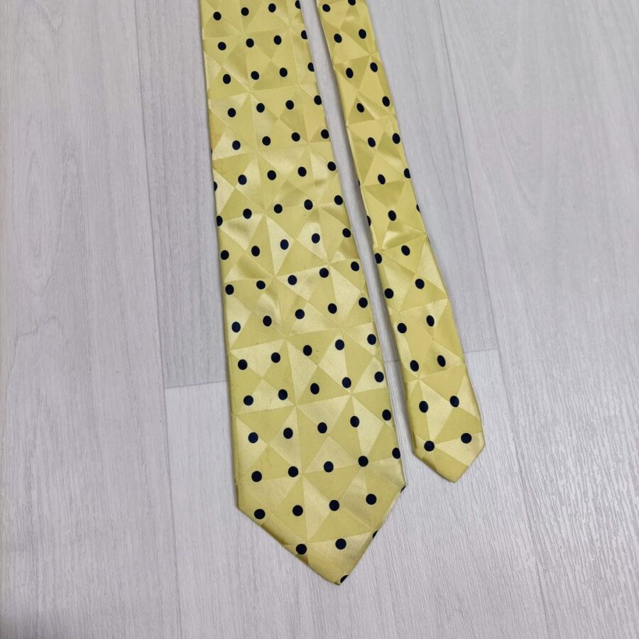 cravatta gialla vintage