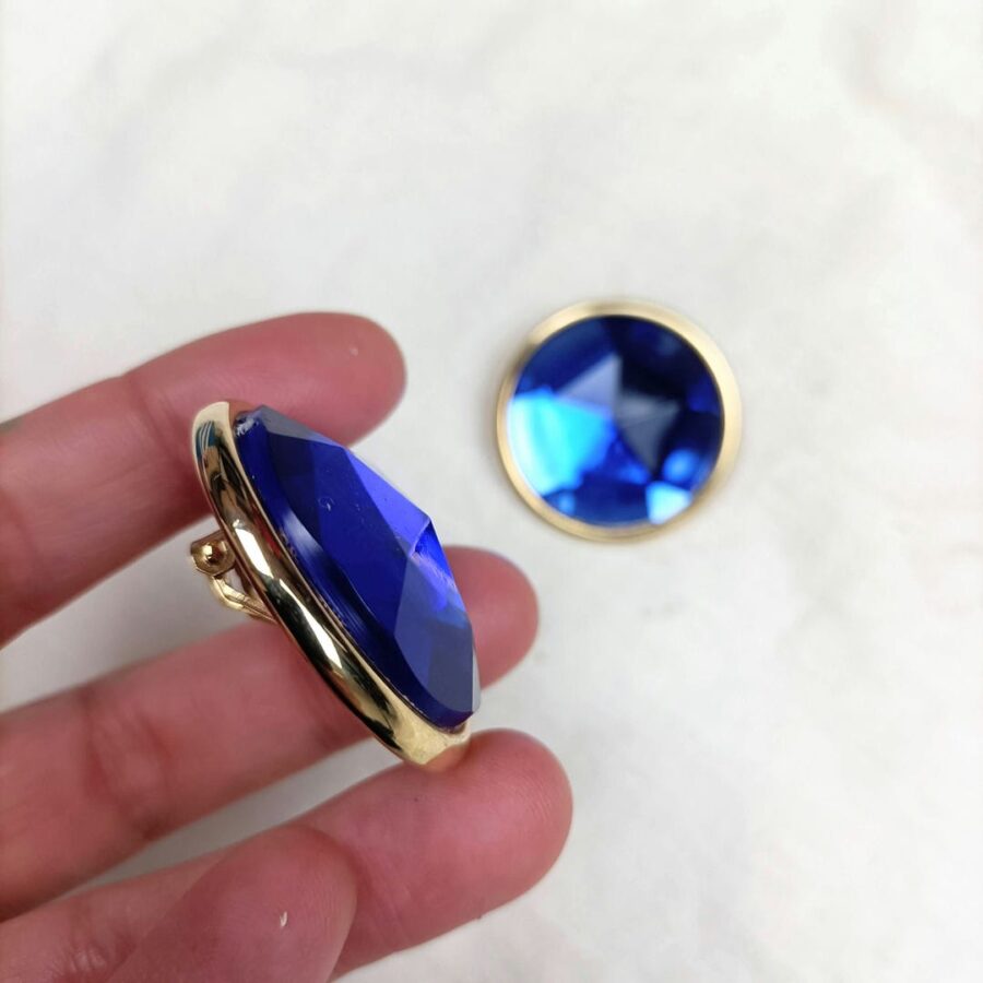 vintage blue earrings