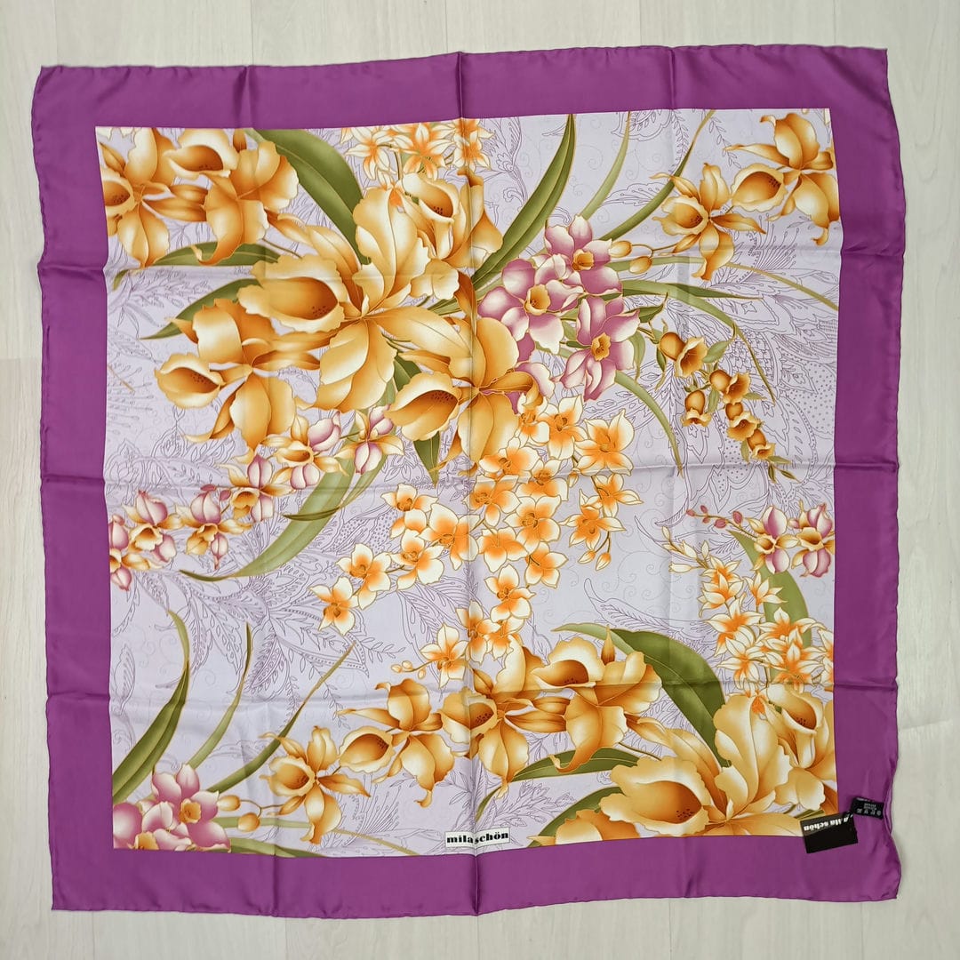 foulard a fiori primaverile da cerimonia