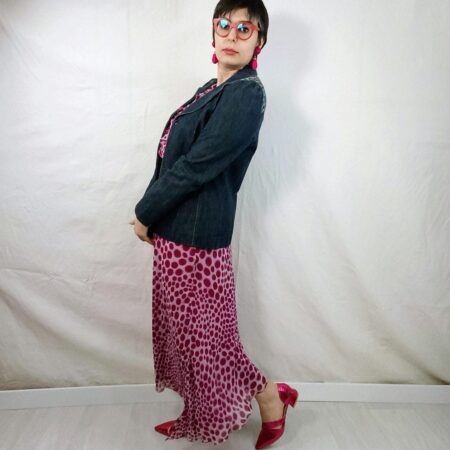 giacca fiori jeans