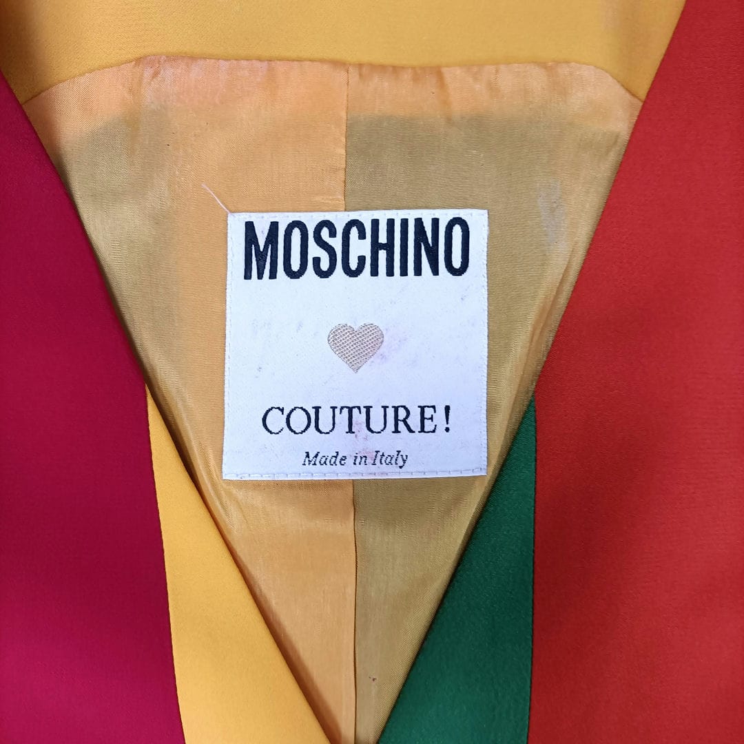 Moschino 1991 gilet iconico arcobaleno - immagine 3