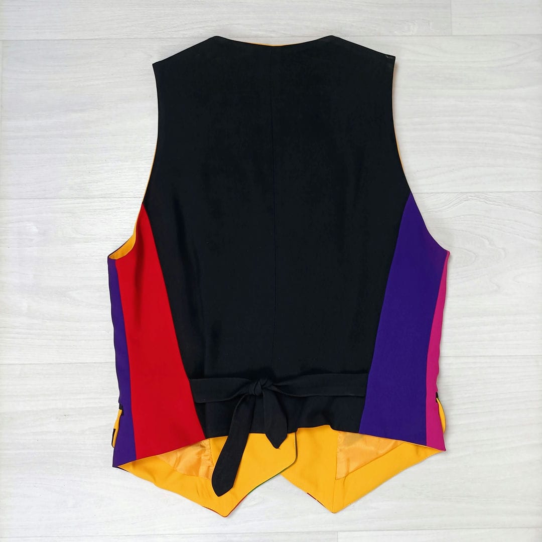 Moschino 1991 gilet iconico arcobaleno - immagine 4