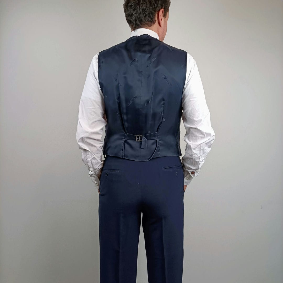 Abito da sposo vintage blu Carlo Pignatelli Cerimonia - immagine 3