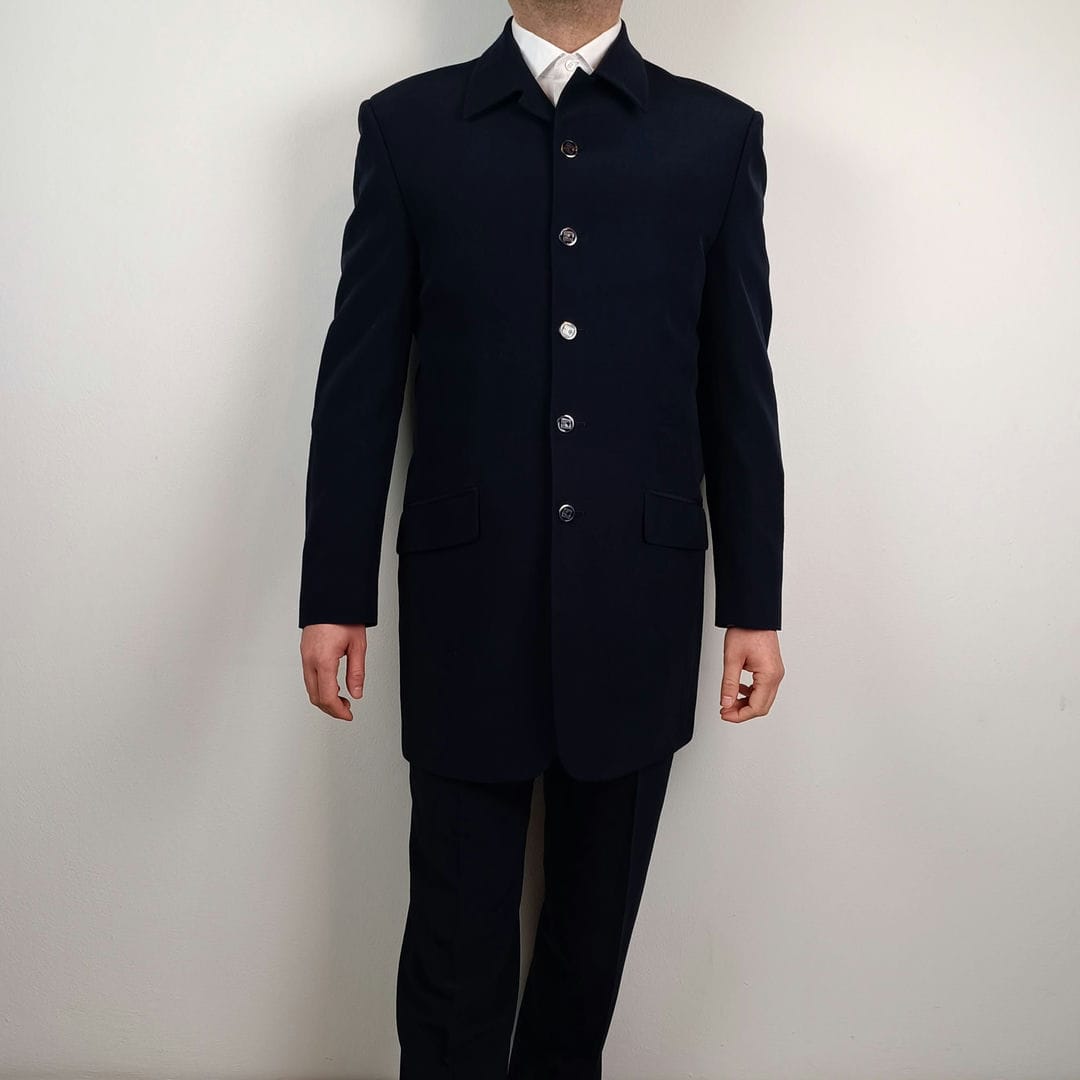 Abito da sposo vintage blu Carlo Pignatelli Cerimonia - immagine 4