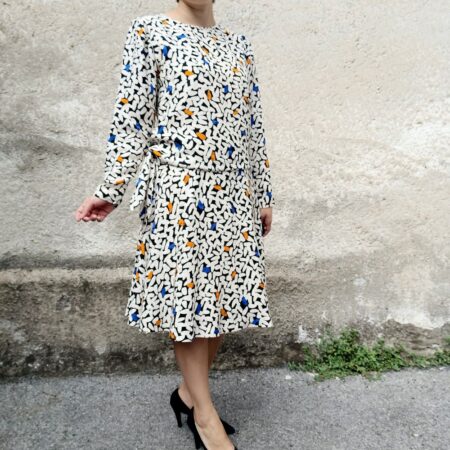 ceremony vintage dress in silk