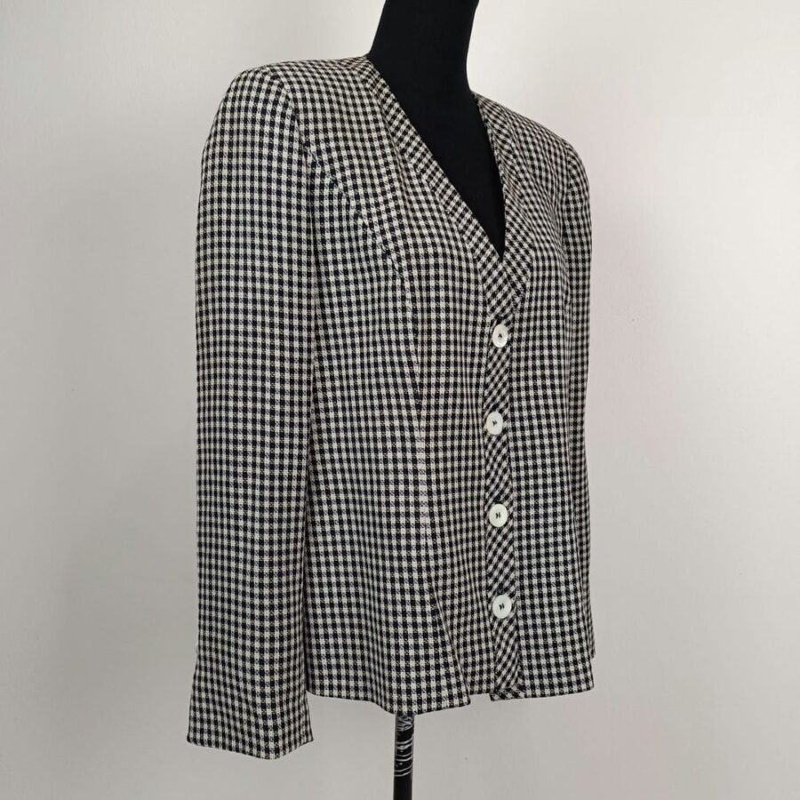 giacca gingham vintage