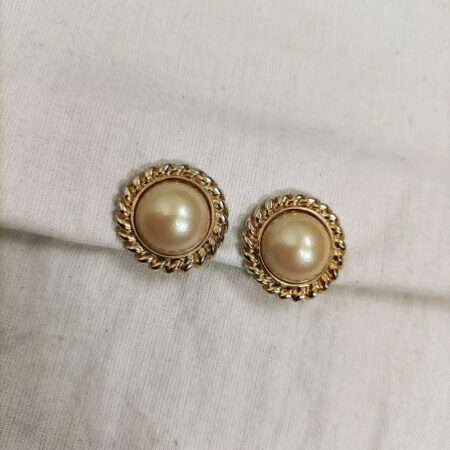 Adrien Mann orecchini vintage con perla