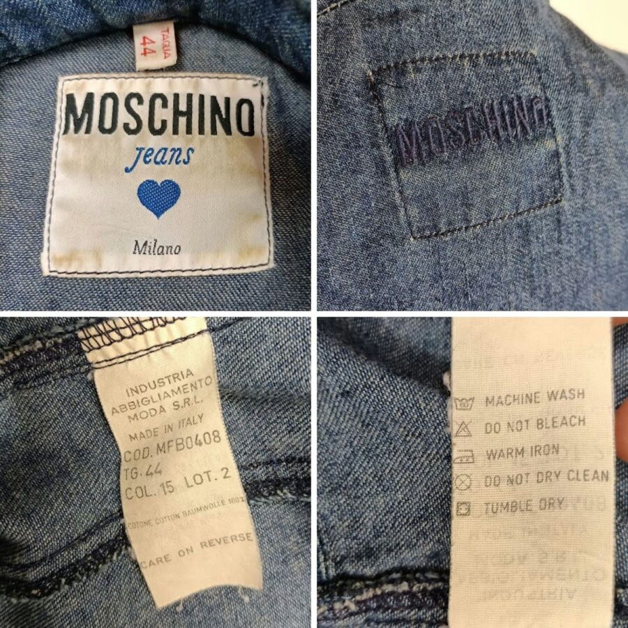 Moschino jeans label