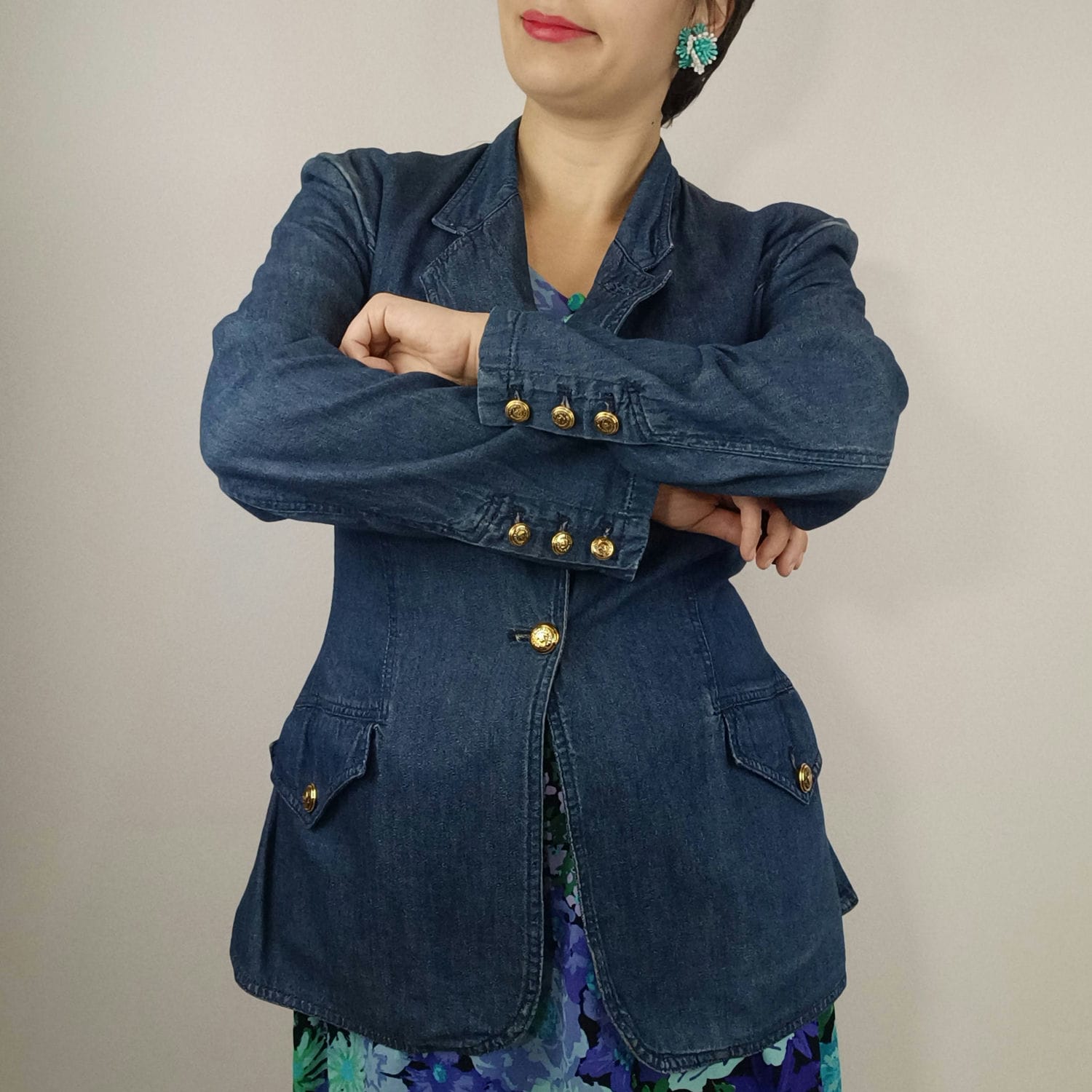 giacca di jeans firmata Moschino