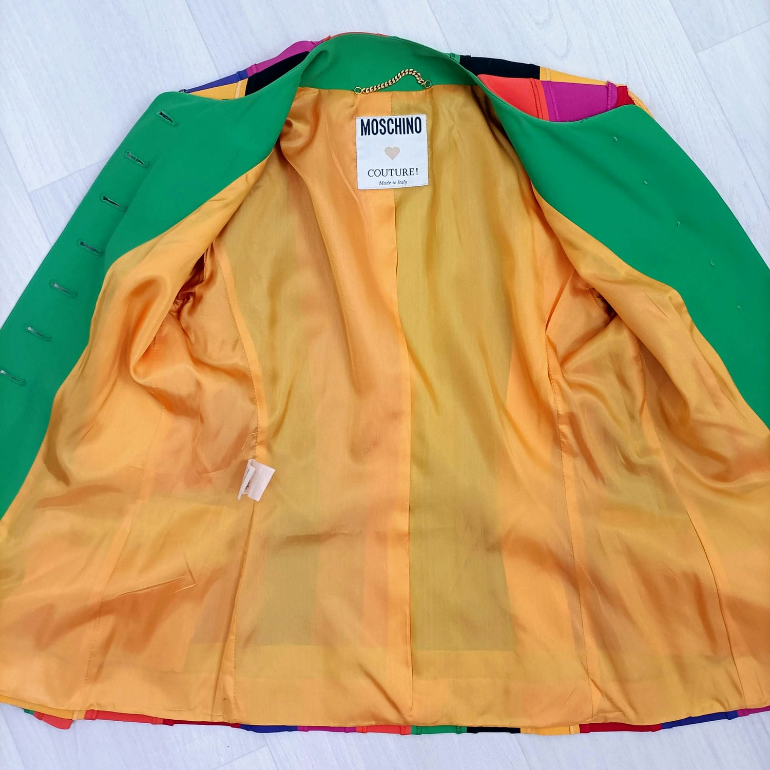 Moschino rainbow giacca a righe vintage 1991 - immagine 5