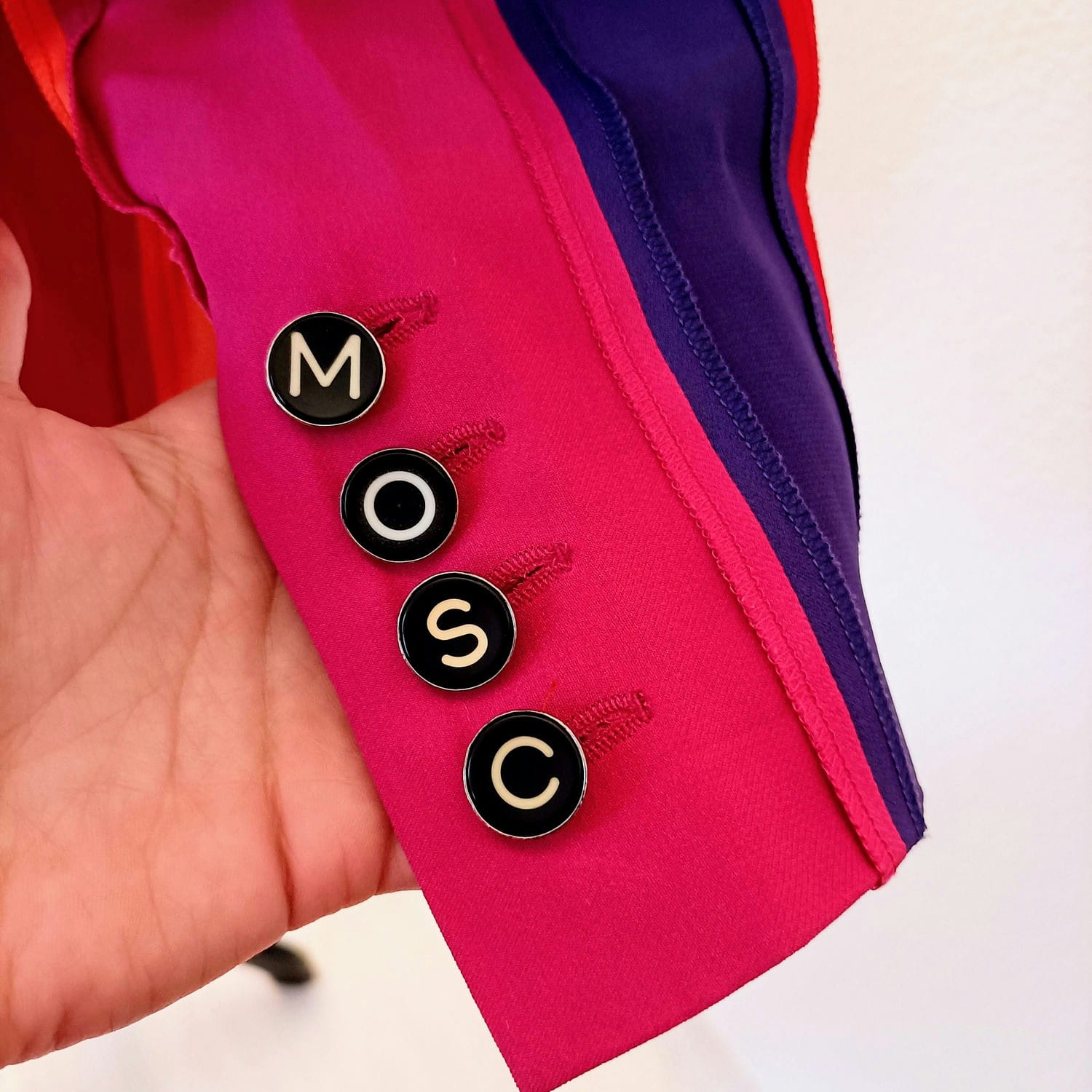 Moschino rainbow giacca a righe vintage 1991 - immagine 6