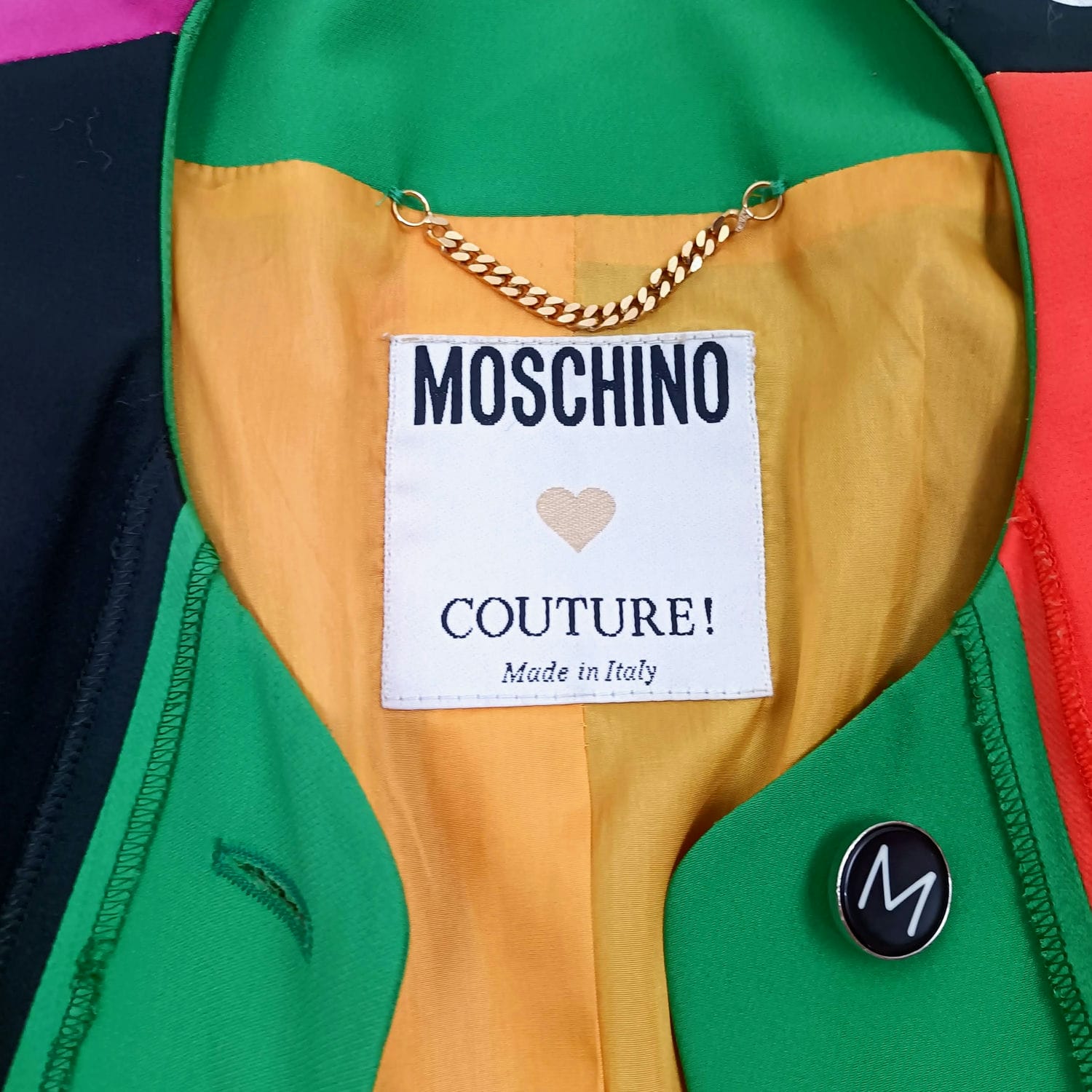 Moschino rainbow giacca a righe vintage 1991 - immagine 2