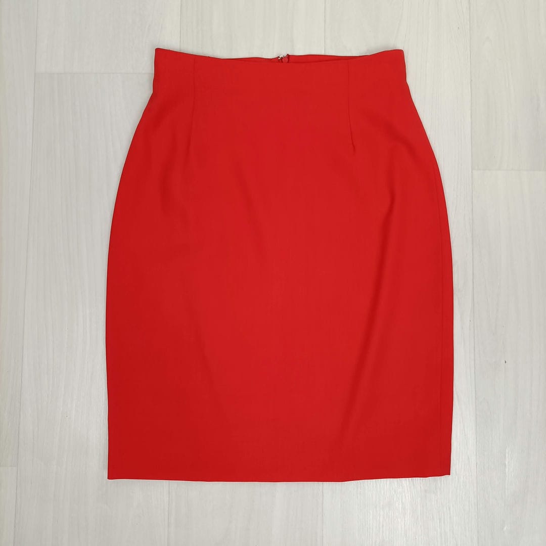 gonna tubino rossa vintage