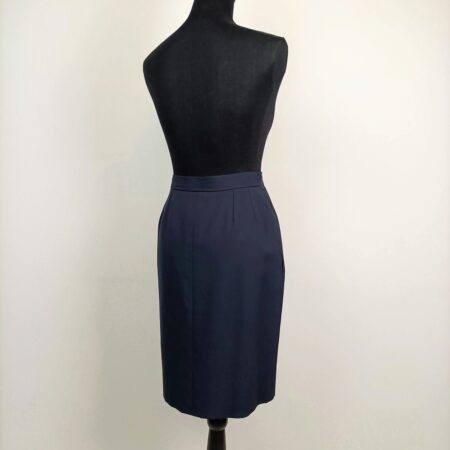 vintage blue pencil skirt