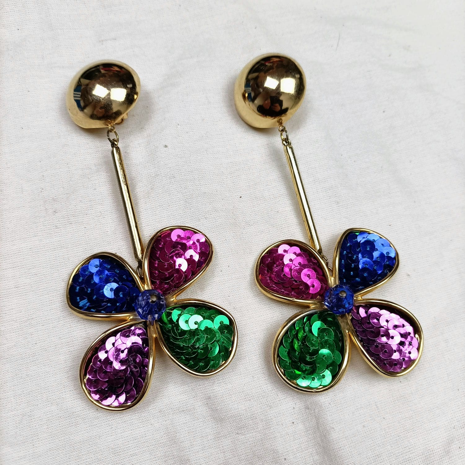 maxi orecchini pendenti vintage