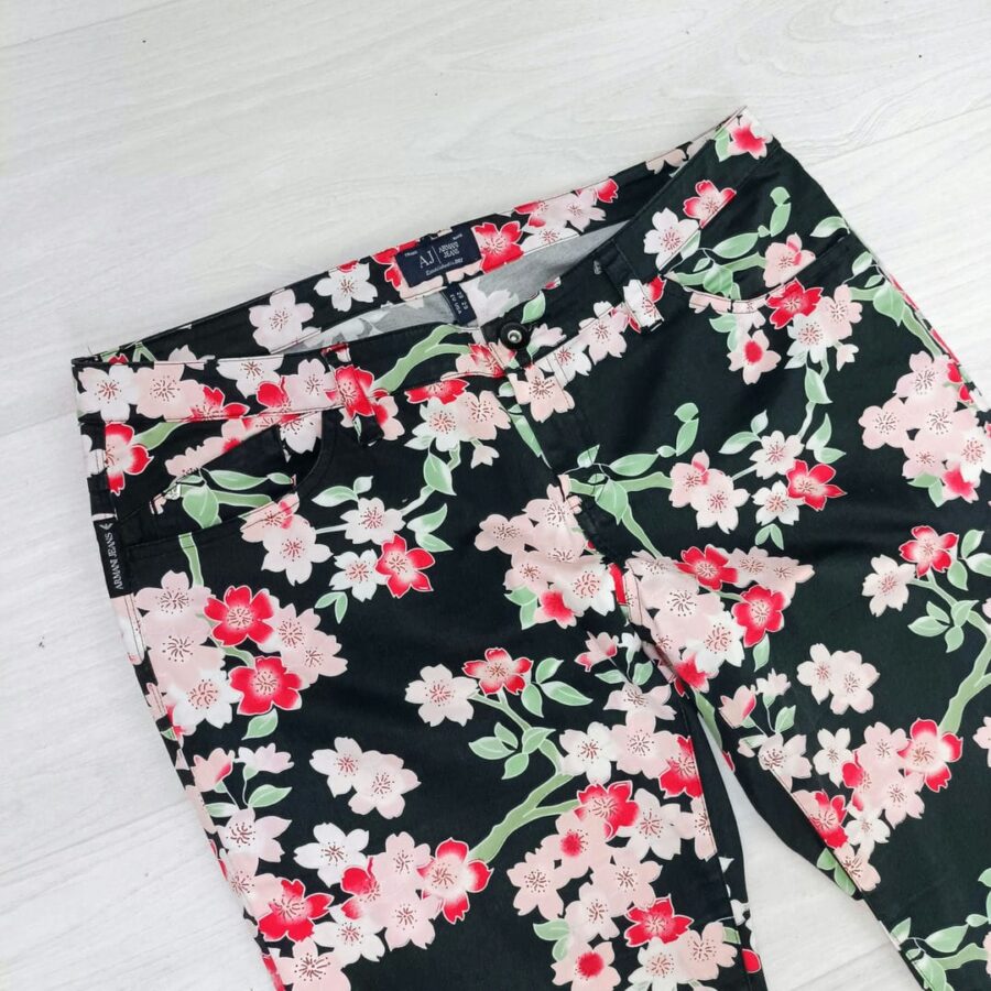 jeans vintage a fiori