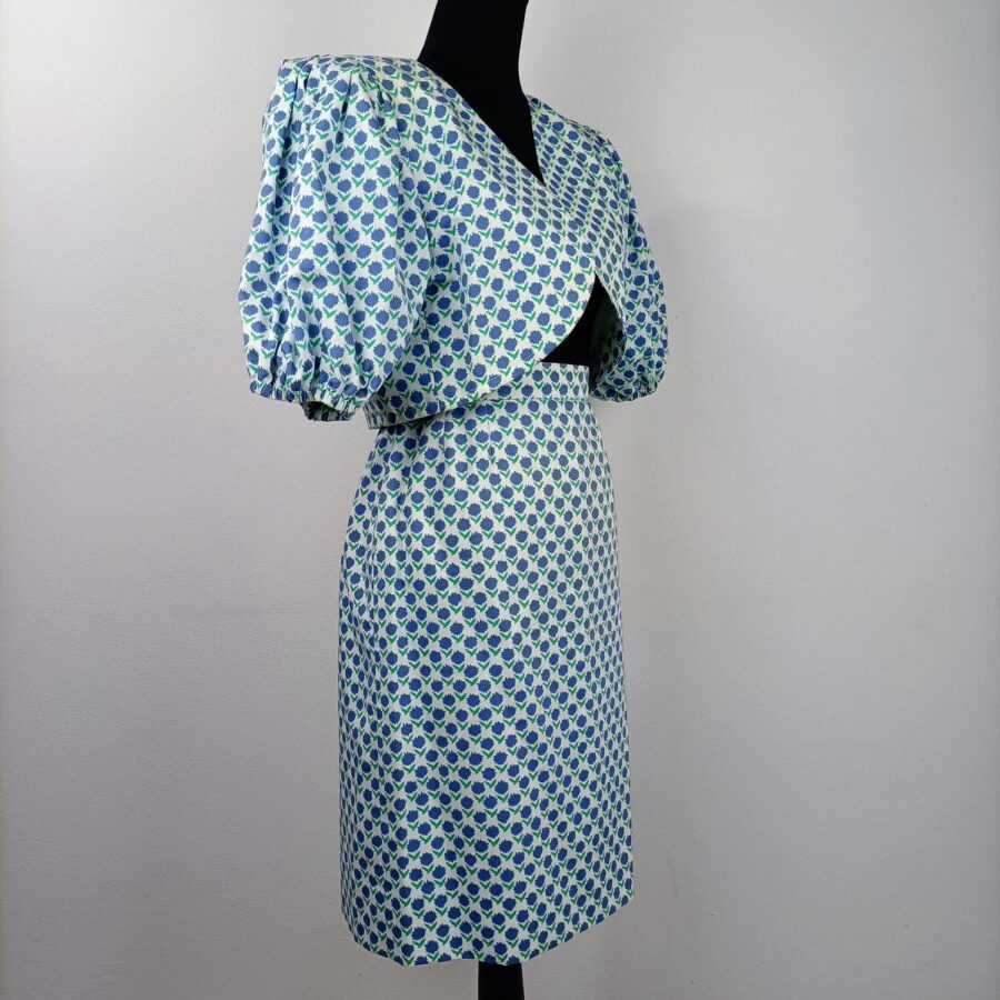 completo cerimonia vintage a fiori