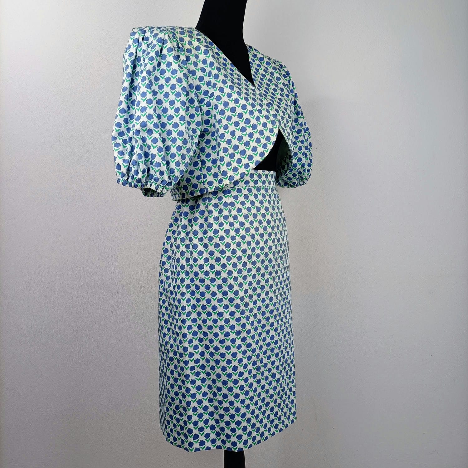 completo cerimonia vintage a fiori