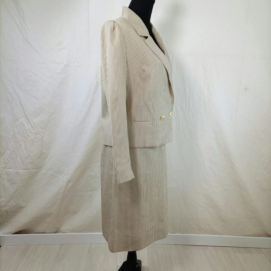 tailleur a righe vintage anni '70