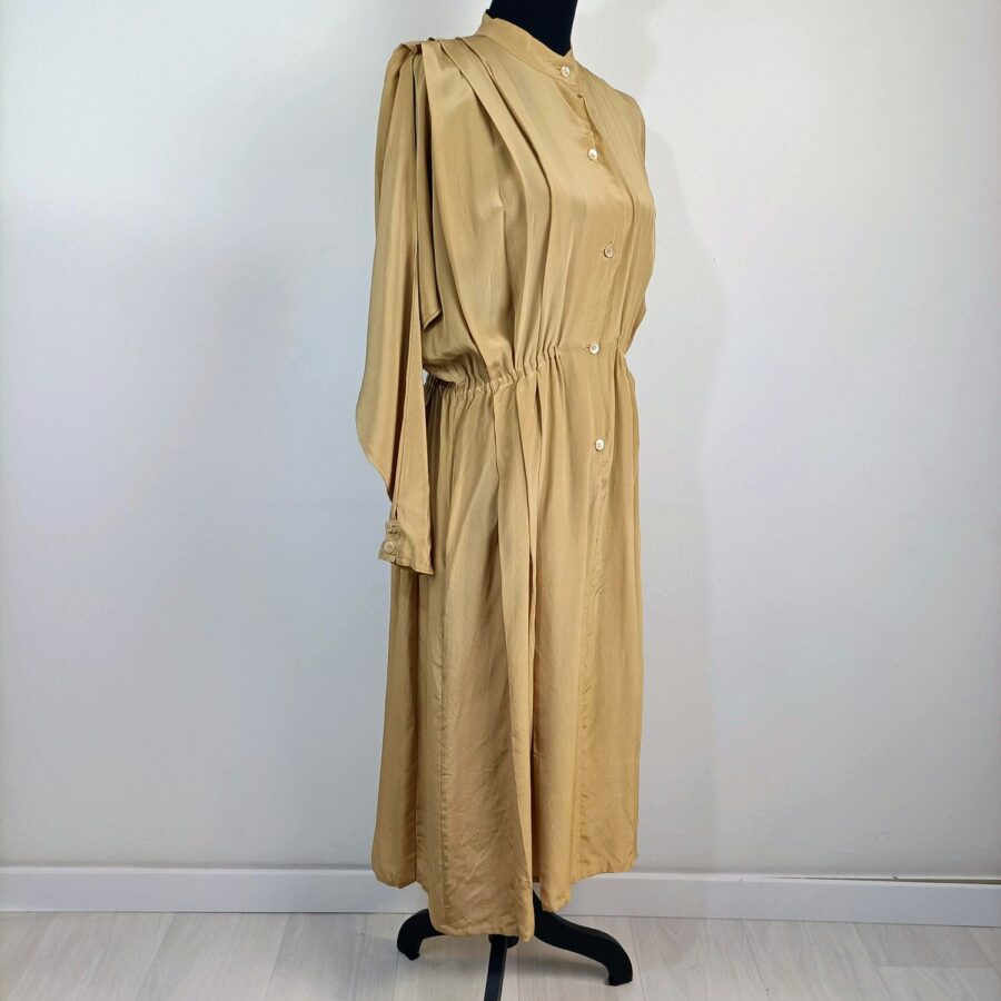 abito in seta beige vintage Max Mara