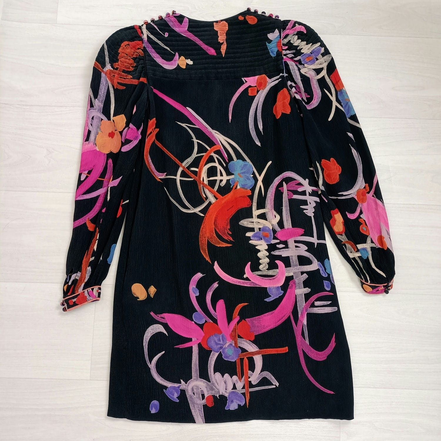 leonard vestito in seta stampata