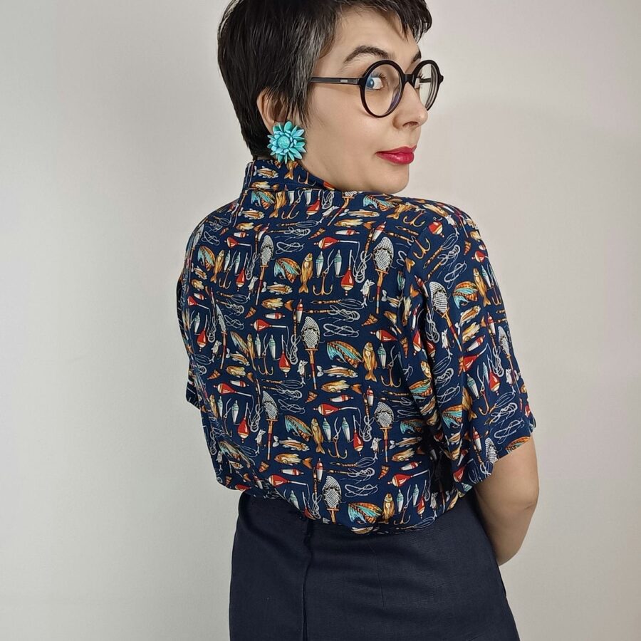 camicia in seta vintage