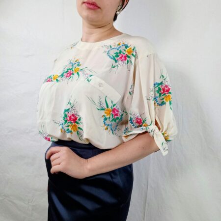 Camicia vintage donna in seta Escada