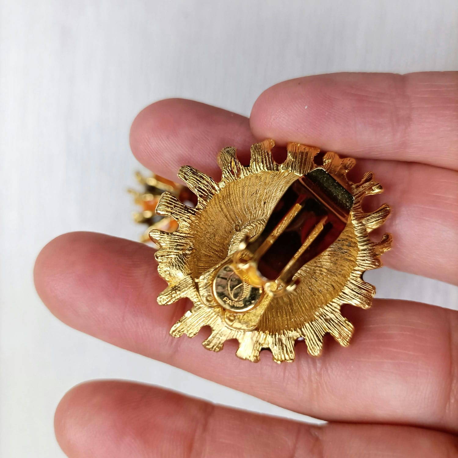 vintage flower earrings